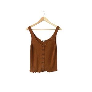 Madewell Kingston Button-Front Sweater Tank